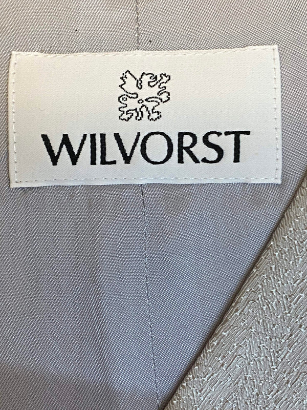 Hochzeitsweste in Silbergrau – Wilvorst Slim Line, Gr.48