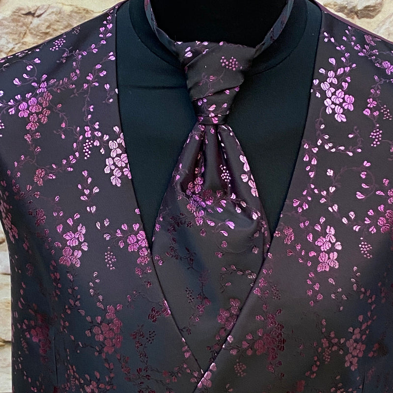 Klassisch Elegante Hochzeitsweste mit Krawatte, Gr.58