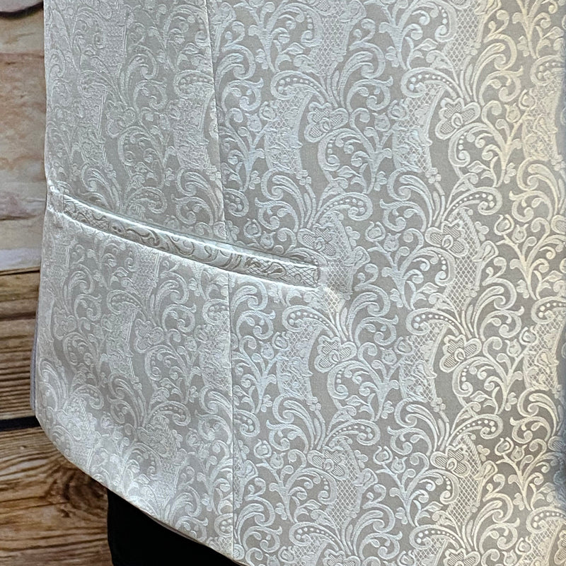 Hochzeitsweste in Elfenbein mit Accessoires, Gr.60