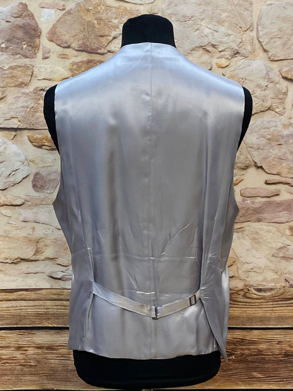 Hochzeitsweste in Elfenbein mit Accessoires, Gr.60