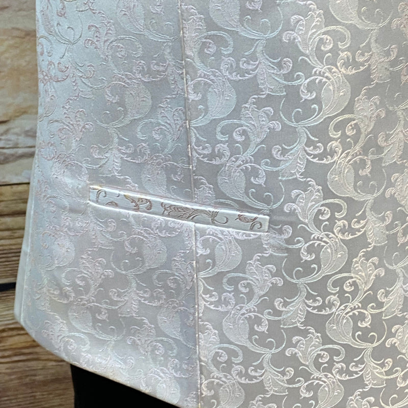Elfenbeinfarbene Hochzeitsweste - Wilvorst Slim Line, Größe 56