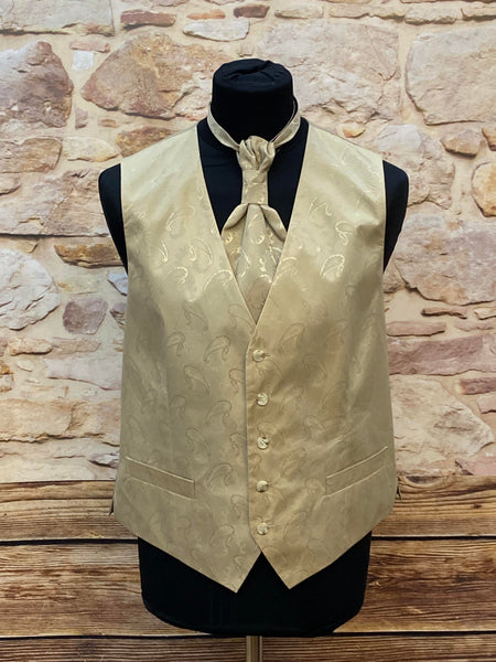 Hochwertige Hochzeitsweste in Beige von Studio Coletti, Größe 52