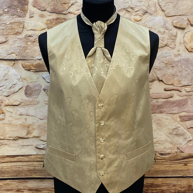 Hochwertige Hochzeitsweste in Beige von Studio Coletti, Größe 52