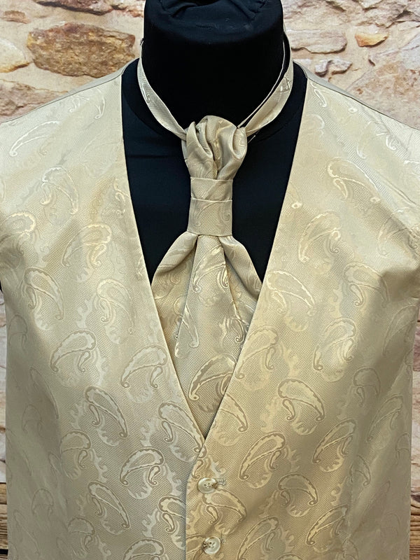Hochwertige Hochzeitsweste in Beige von Studio Coletti, Größe 52