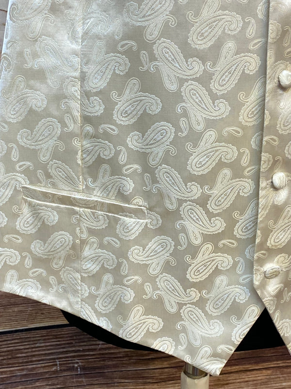 Elegante Herrenweste von Alexander Dobell in Cremefarben, Größe 64