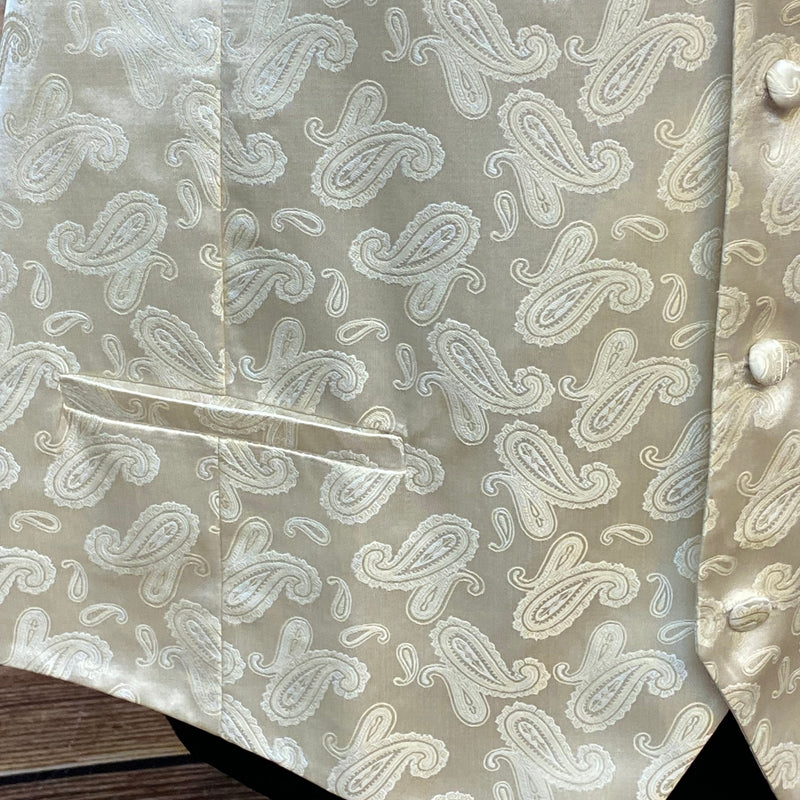 Elegante Herrenweste von Alexander Dobell in Cremefarben, Größe 64
