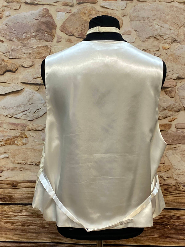 Elegante Herrenweste von Alexander Dobell in Cremefarben, Größe 64