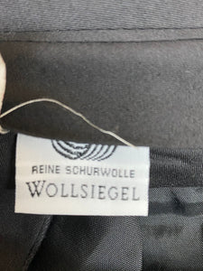 Lange Vintage Hose für Herren Gr.110 antrazit aus Schurwolle