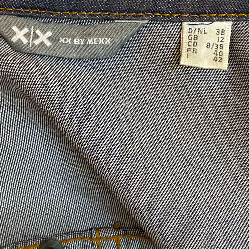 Vintage Jeansjacke Damen Gr. 38 – Dunkelblau mit Nieten Details, Ansicht 5