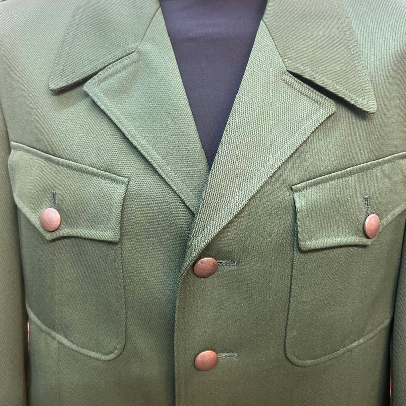 Vintage Uniformjacke Grün – Größe ca. 50