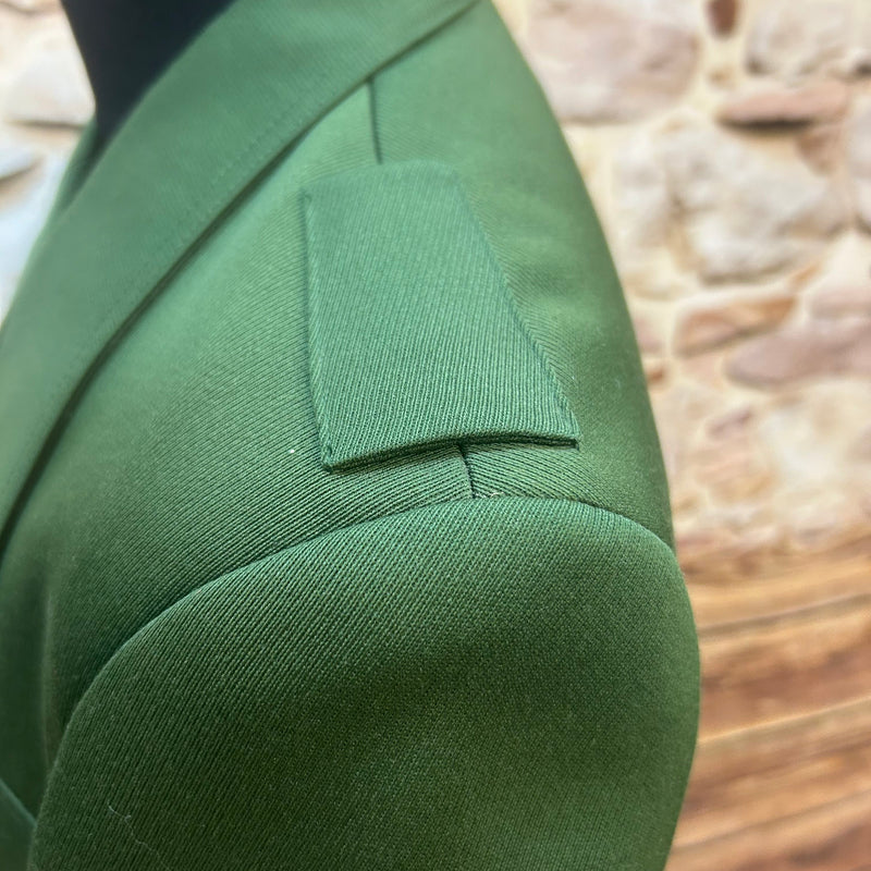 Vintage Uniformjacke Grün – Größe ca. 50
