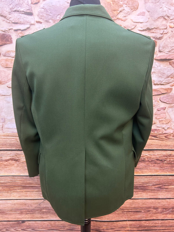 Vintage Uniformjacke Grün – Größe ca. 50