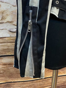 Gestreifte Vintage Jacke 50er Jahre Stil Gr.M schwarz/weiß