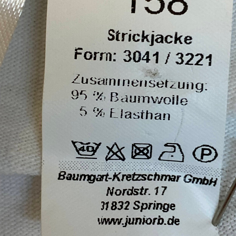 Kommunion Strickjacke Mädchen weiß Gr. 158 – kurze festliche Jacke, Ansicht 4