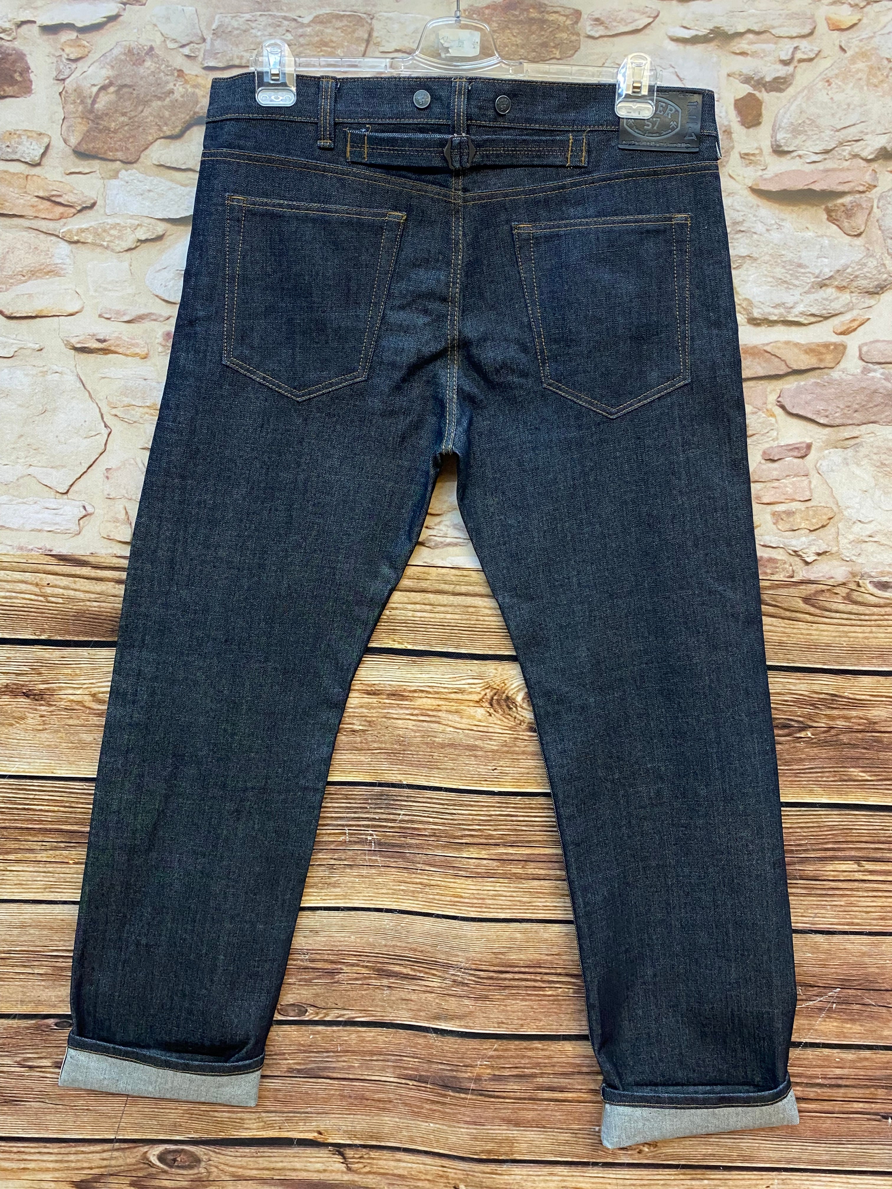 Klassische 50er Jahre Rockabilly Jeans, Trousers, Blue-Denim Gr.38