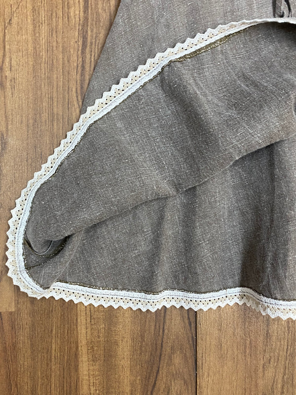 Damen Jeans-Trachtenrock von Landhaus – Grünlich-Braun, Größe 40