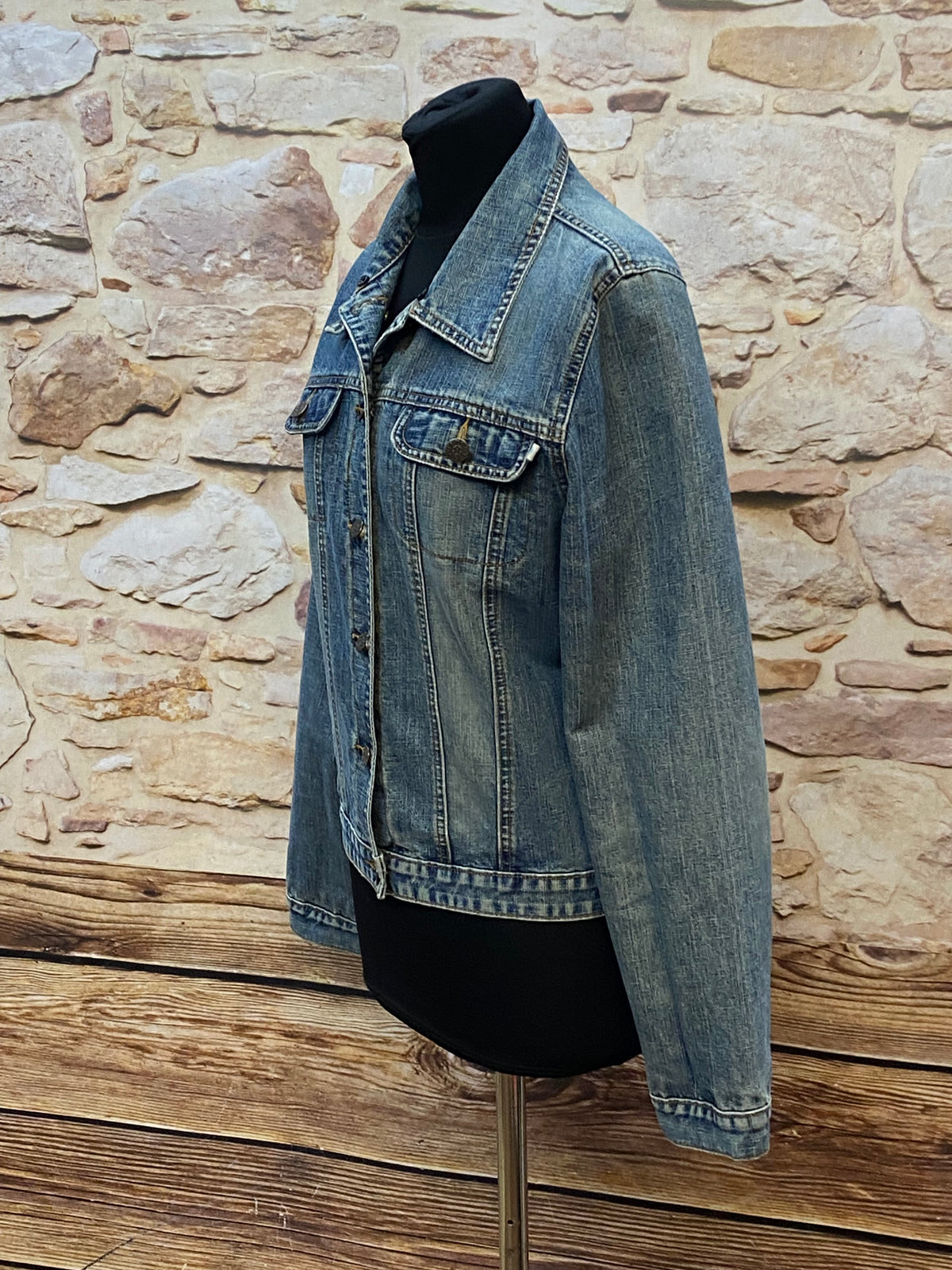 Veste en denim taille L veste vintage vêtements en denim pour femmes