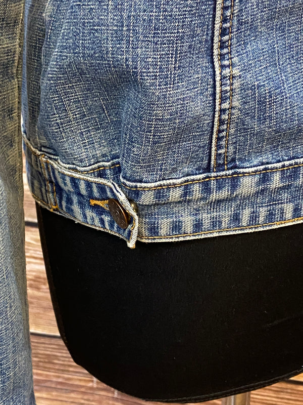 Jeansjacke Gr.L Vintage Jacke Damen Jeanskleidung