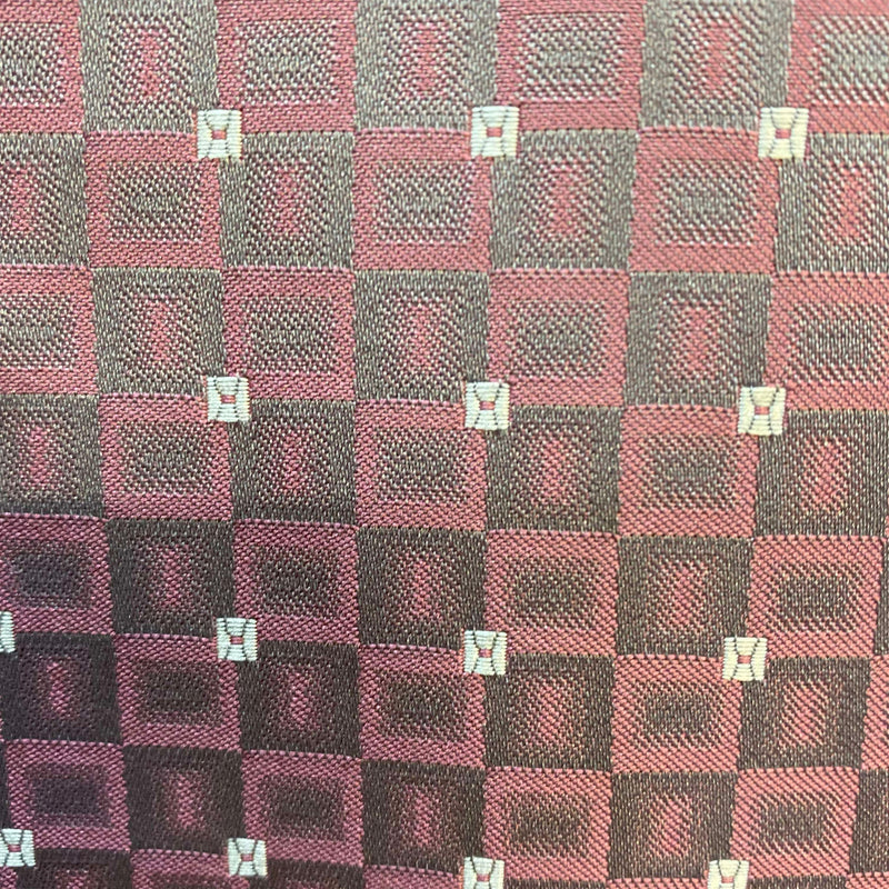 Jungenweste Bordeaux gemustert – Größe 152 – festliche Kinderweste