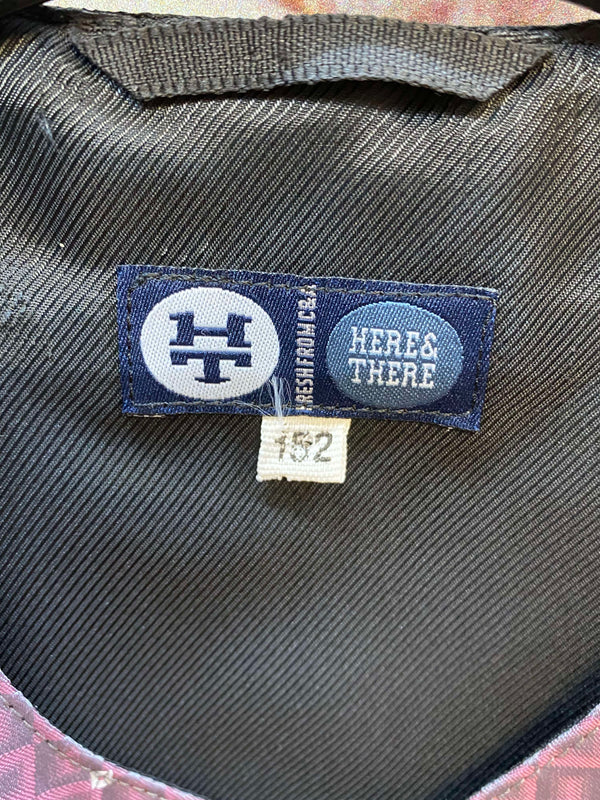 Jungenweste Bordeaux gemustert – Größe 152 – festliche Kinderweste