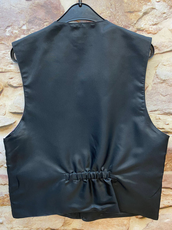 Jungenweste Bordeaux gemustert – Größe 152 – festliche Kinderweste