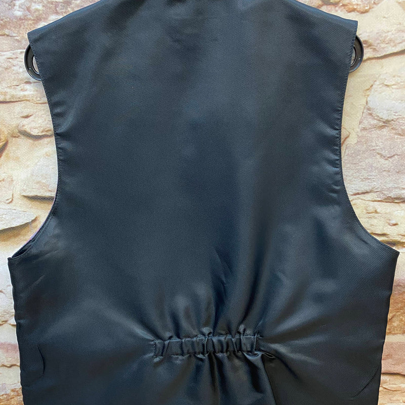 Jungenweste Bordeaux gemustert – Größe 152 – festliche Kinderweste