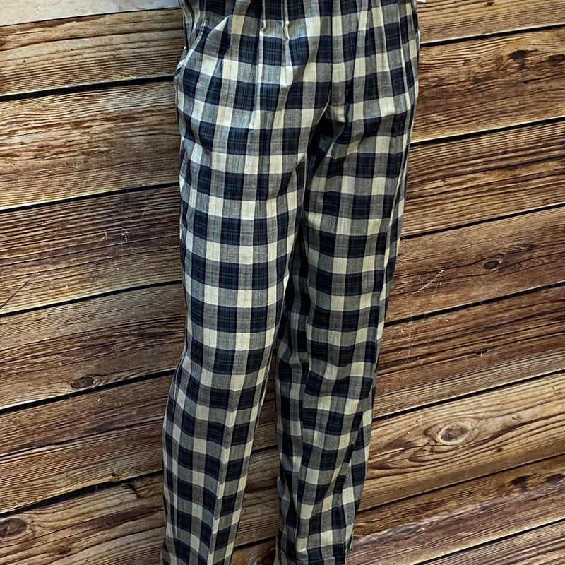 Bundfaltenhose Karomuster Herren Vintage Gr.48
