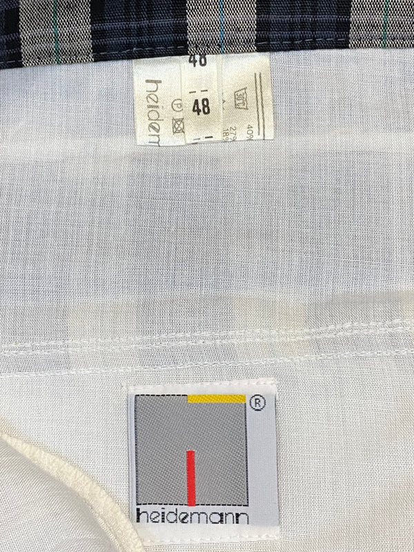 Bundfaltenhose Karomuster Herren Vintage Gr.48