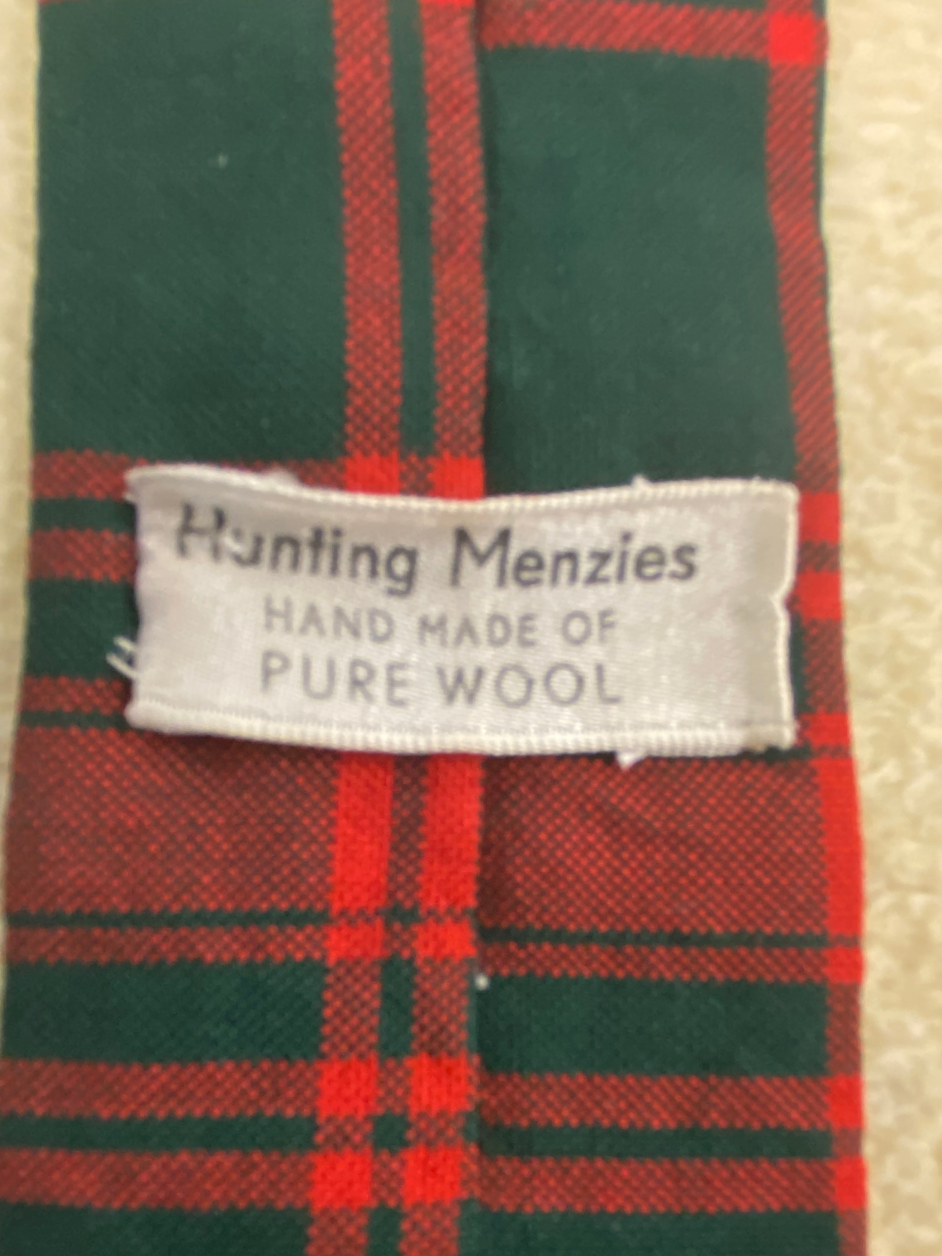 Karierte Vintage-Krawatte für Herren "Hunting Menzies"