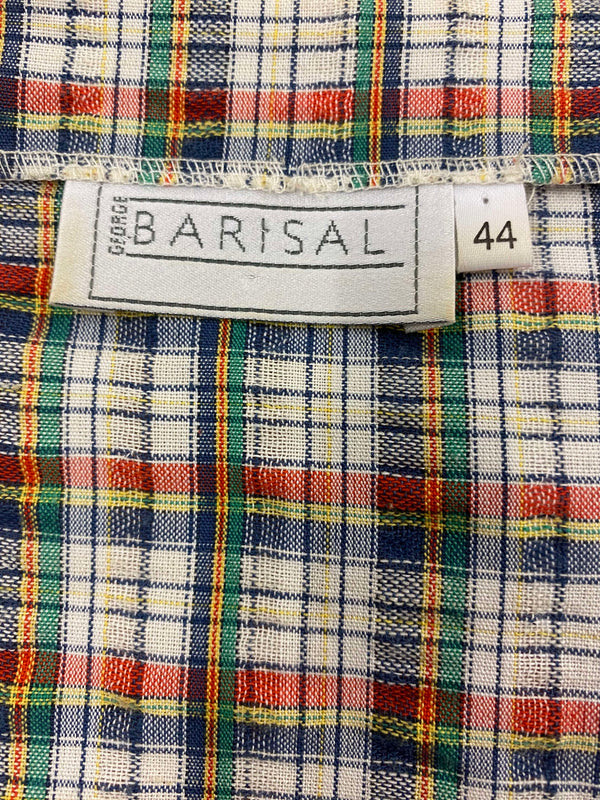 Trachtenbluse  – kariert im Landhaus-Stil  – Gr.44