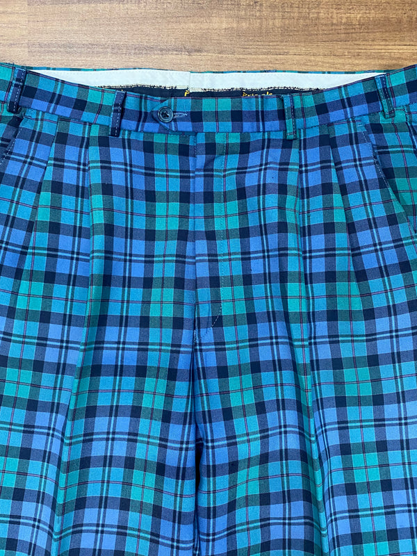 Karierte Vintage-Hose, Golfhose, Herren, Gr.50