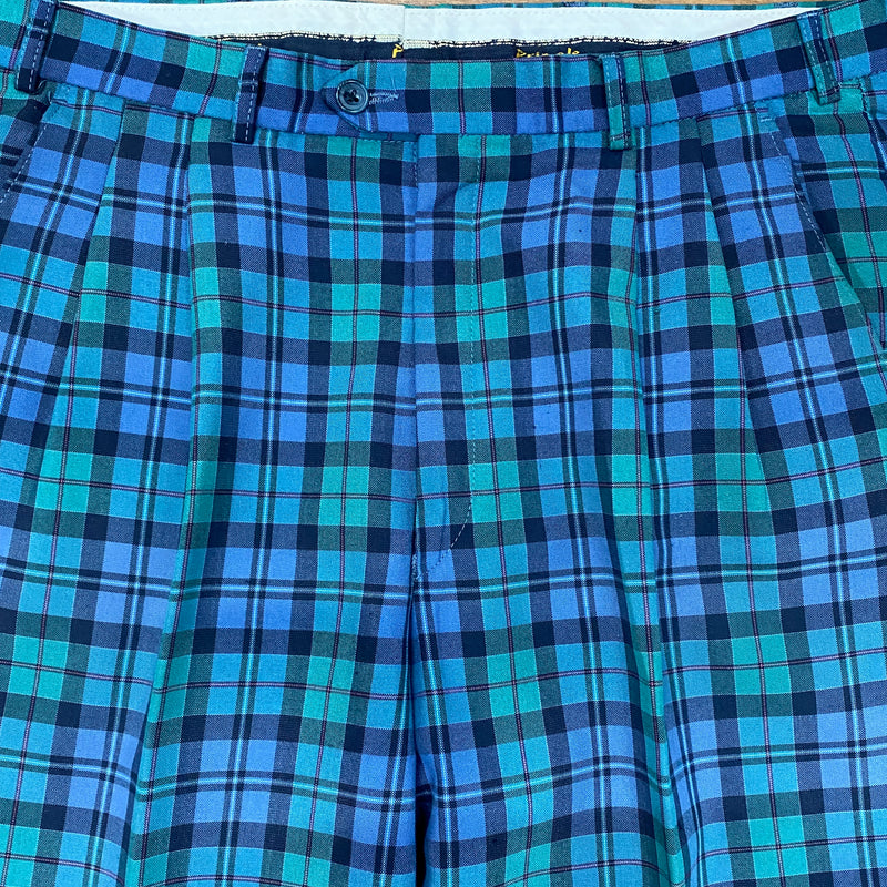 Karierte Vintage-Hose, Golfhose, Herren, Gr.50