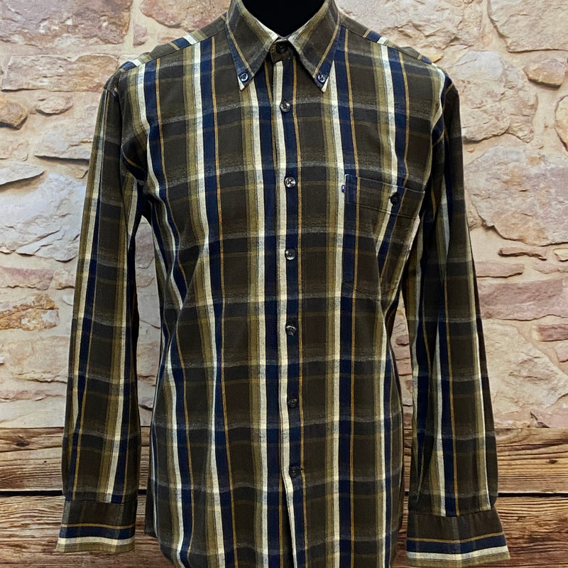 Kariertes Vintage-Hemd von King's Road Gr.39 Langarm
