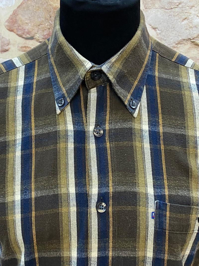 Chemise vintage à carreaux de King's Road taille 39 manches longues