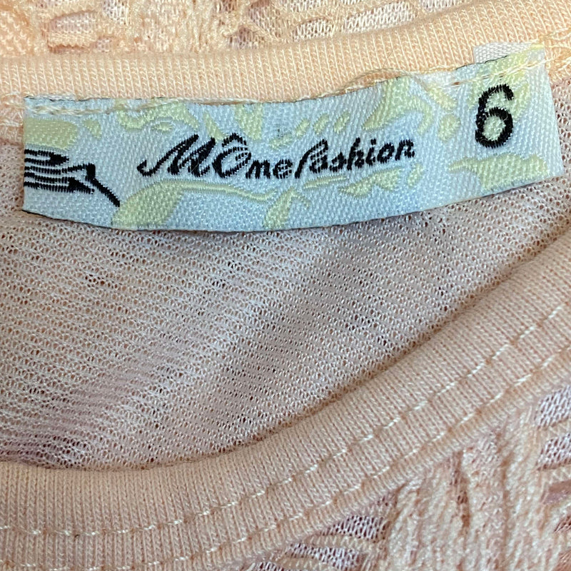 Festliches Mädchenkleid in Apricot mit Spitze