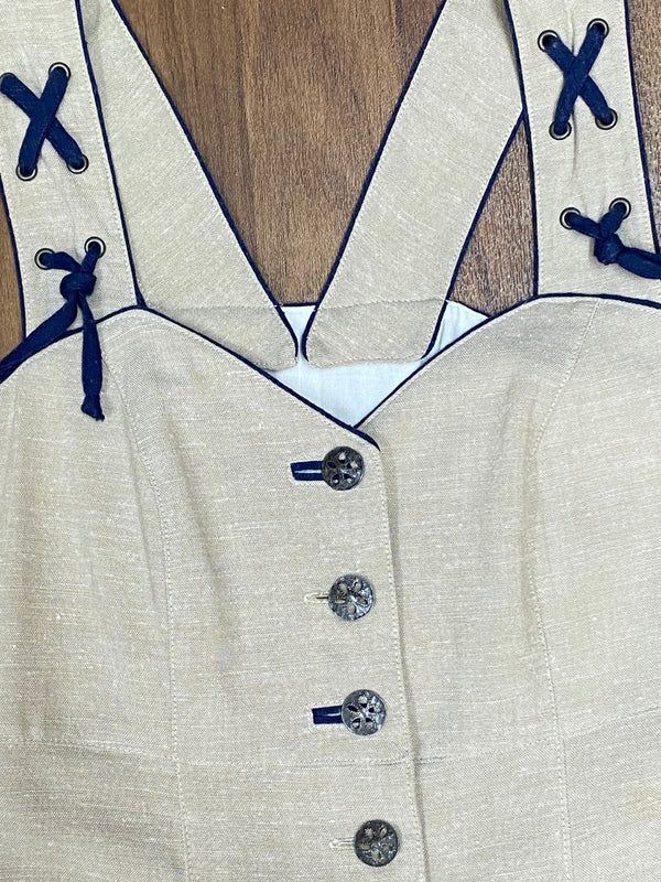 Landhaus Kleid Trachtenkleid Gr.36, natur, Vintage