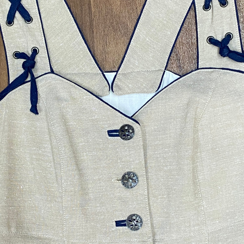 Landhaus Kleid Trachtenkleid Gr.36, natur, Vintage