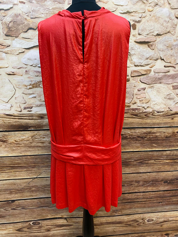 Rotes Drop‑Waist Kleid von Armani Jeans – Gr. 44