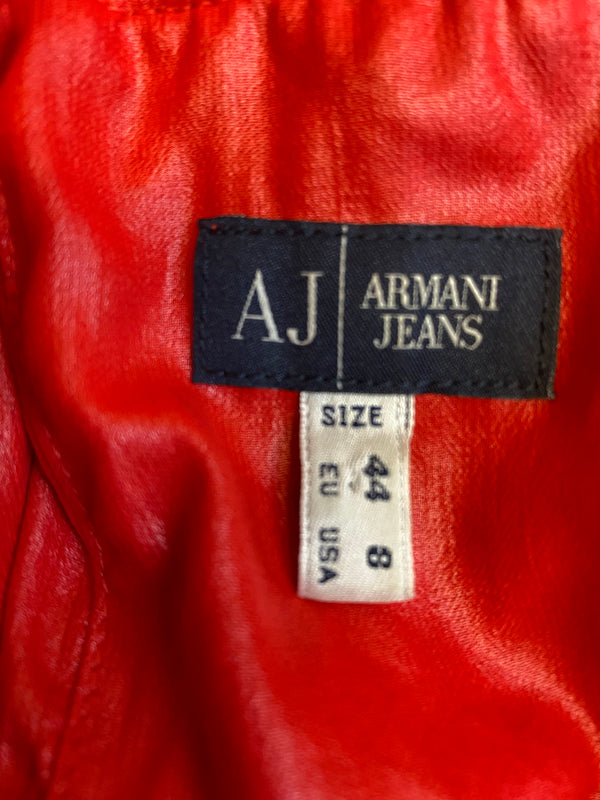 Rotes Drop‑Waist Kleid von Armani Jeans – Gr. 44