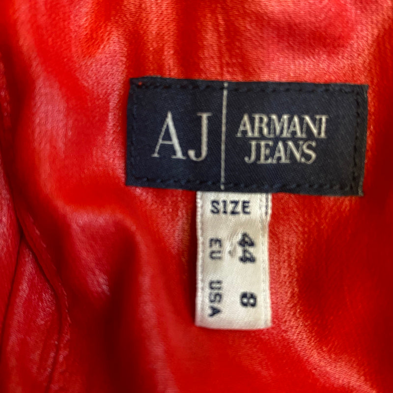 Rotes Drop‑Waist Kleid von Armani Jeans – Gr. 44
