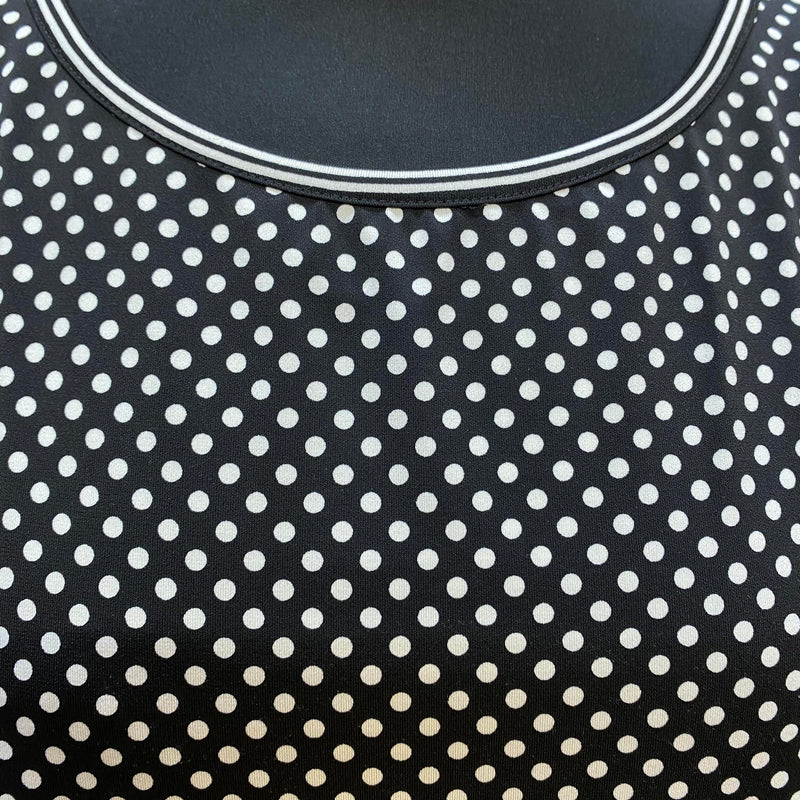 Schwarz‑weißes Punkte‑Kleid von Max Studio – Gr. S