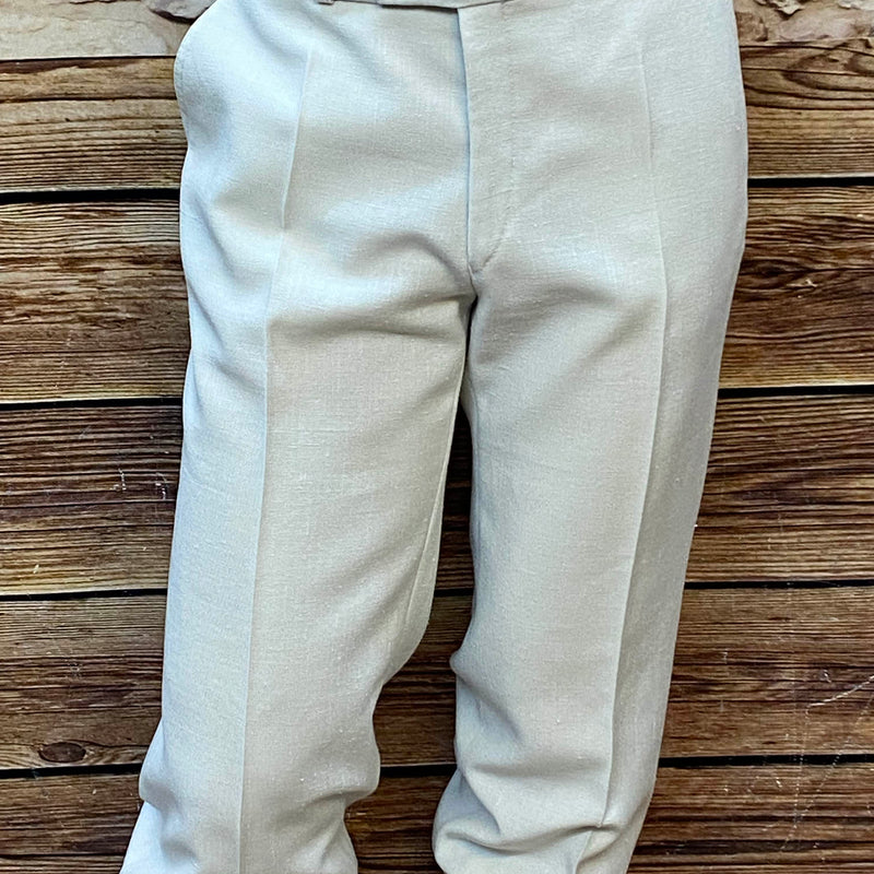 „Cremefarbene Herren Knickerbocker Größe 50 im 20er Jahre Stil mit Vintage-Look und Kniebundhosen-Schnitt, Ansicht 1“