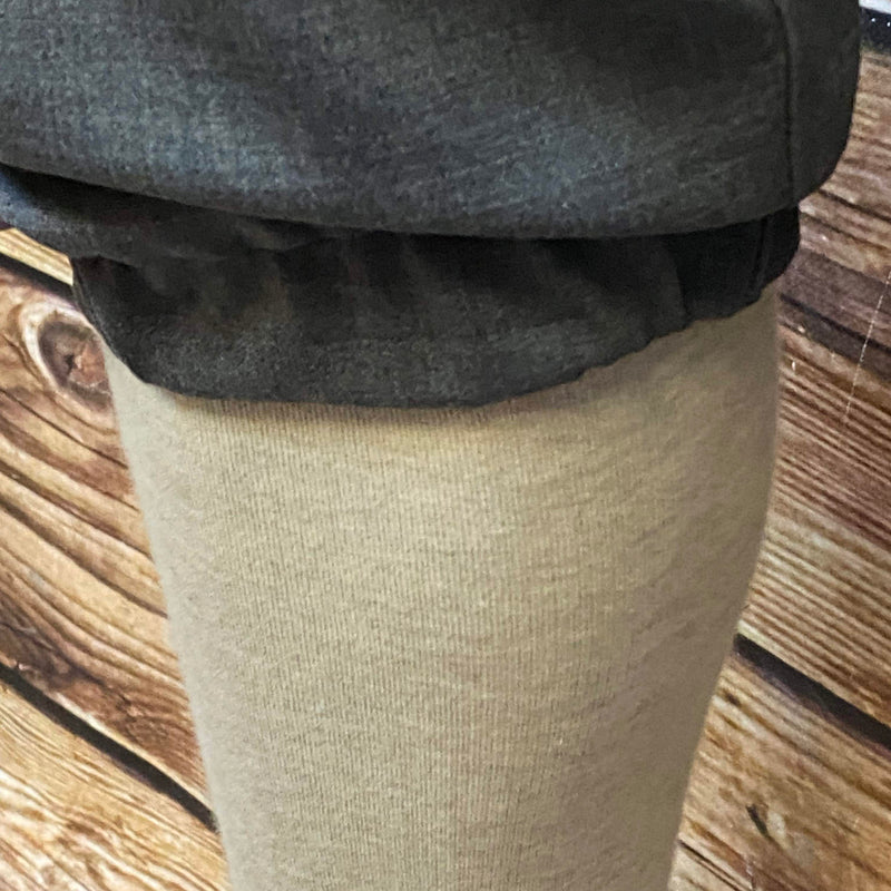 „Beinabschluss Knickerbocker Hose – typischer Plus-Fours Schnitt