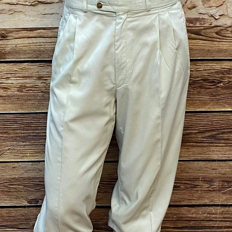 „Vintage Knickerbocker Hose in Beige, Größe 54, 20er-Jahre Stil – Frontansicht“