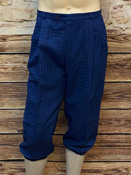 Blaue Vintage Knickerbocker Hose im 20er Jahre Stil