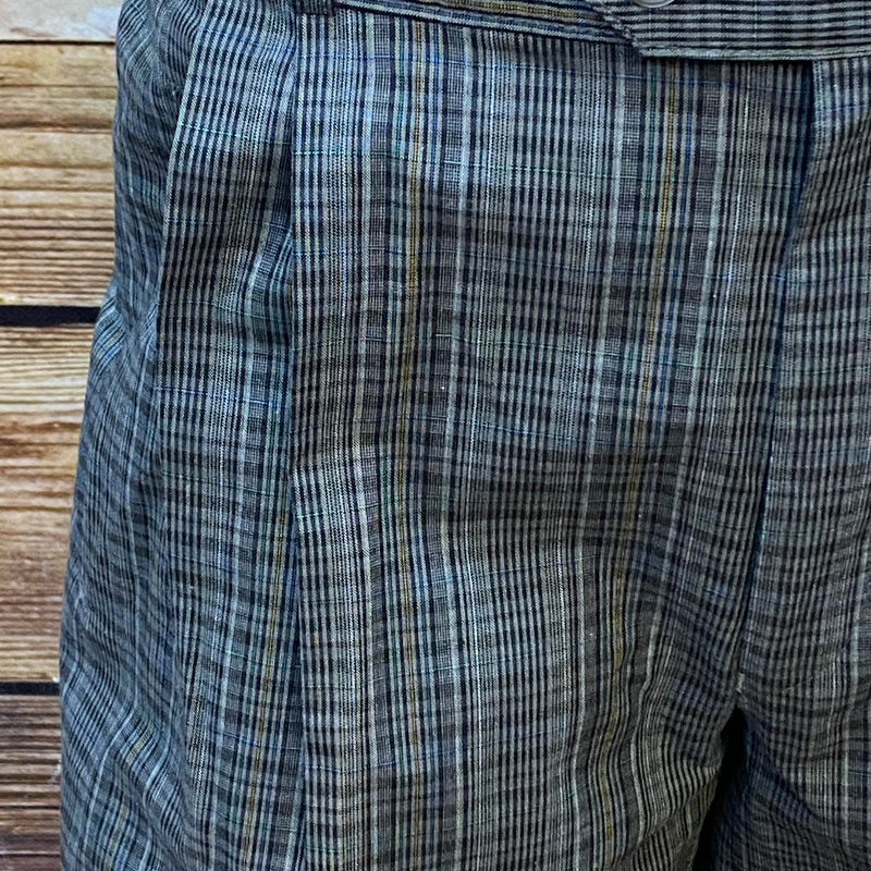 Vintage Knickerbocker Hose Kariert – Gr. 48 (Bund 85 cm)