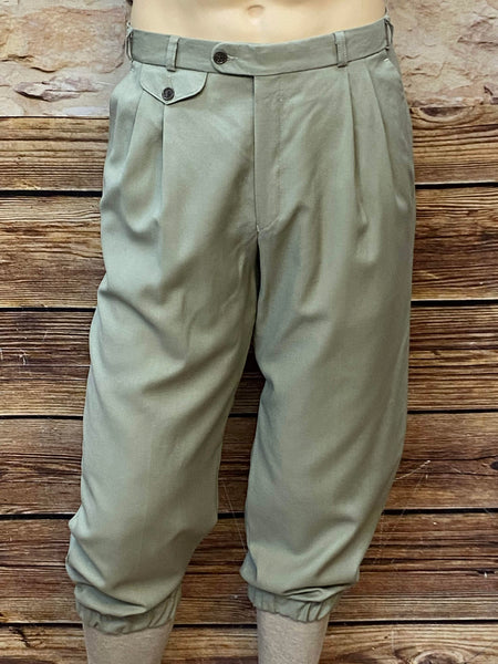 Olivgrüne Knickerbocker Hose im 20er Jahre Stil – Perfekt für Herren Größe 50