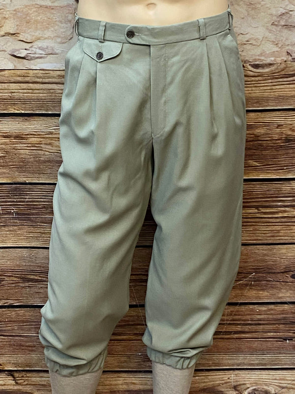 Olivgrüne Knickerbocker Hose im 20er Jahre Stil – Perfekt für Herren Größe 50