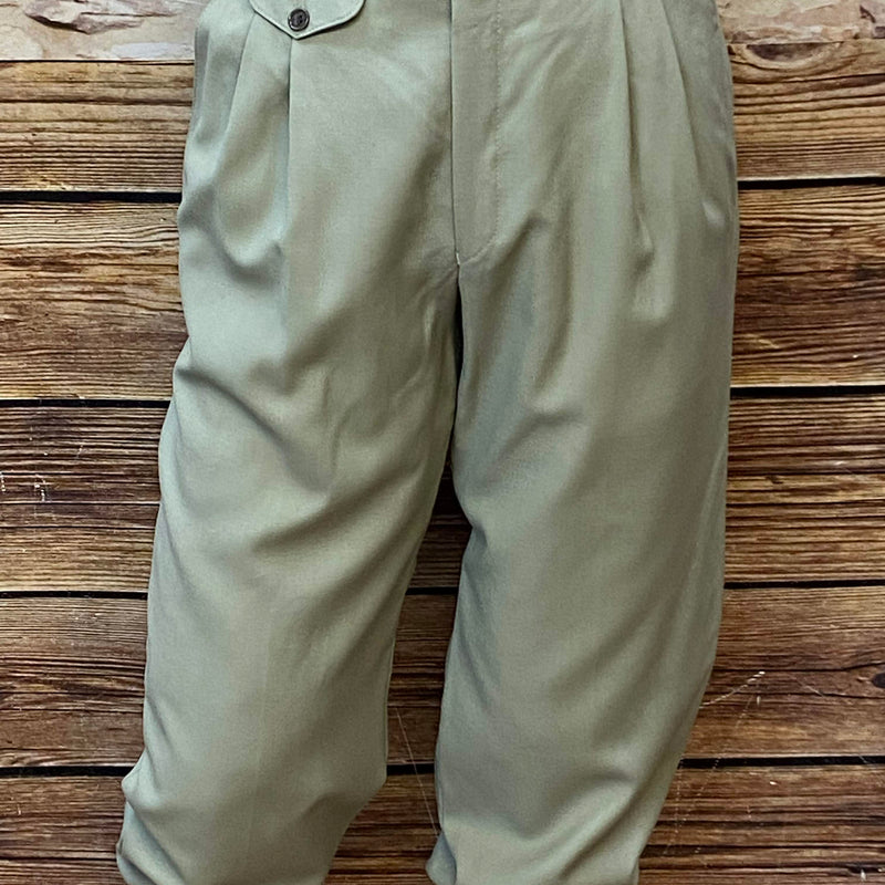 Olivgrüne Knickerbocker Hose im 20er Jahre Stil – Perfekt für Herren Größe 50