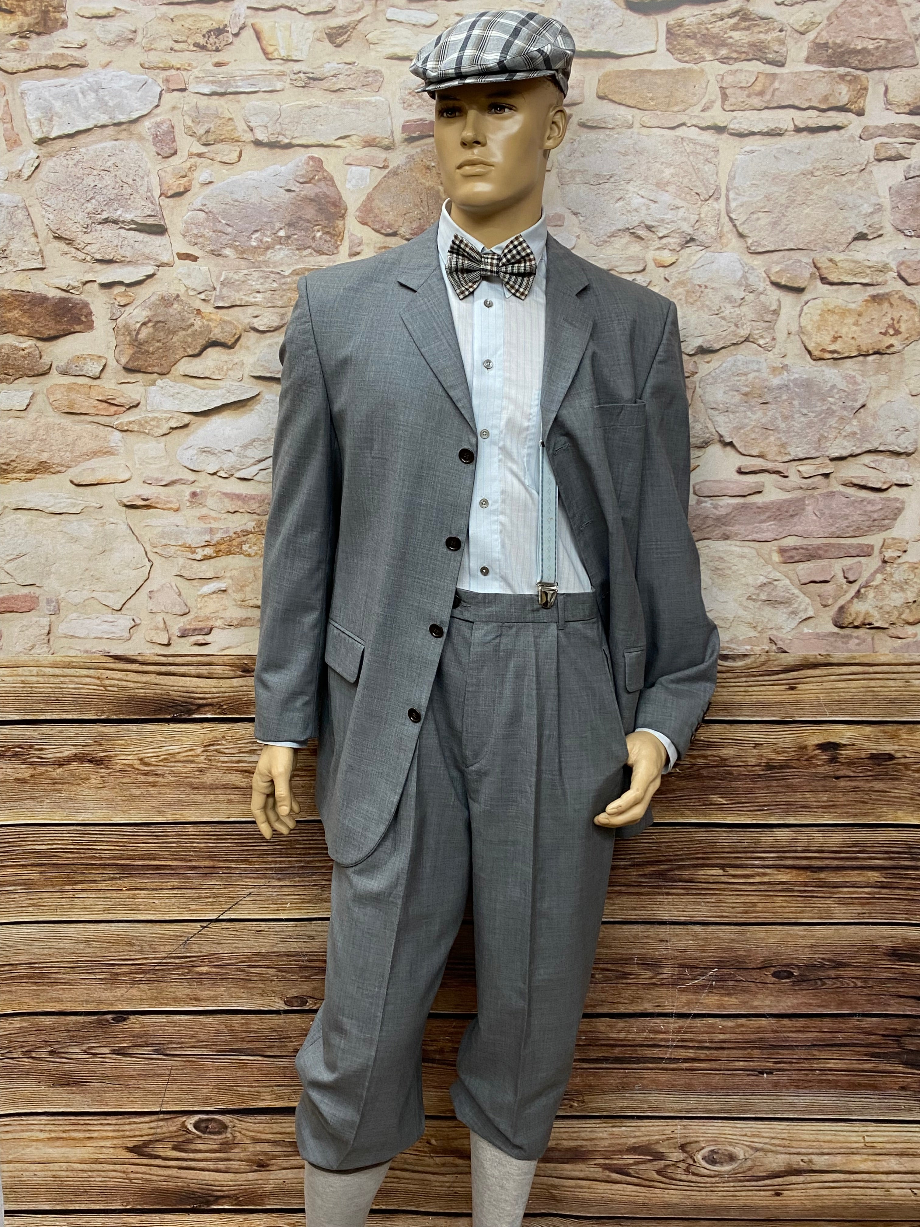 20er Jahre Mode Herren Anzug mit Knickerbocker Hose Gr.102